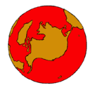 Dibujo Planeta Tierra pintado por marco