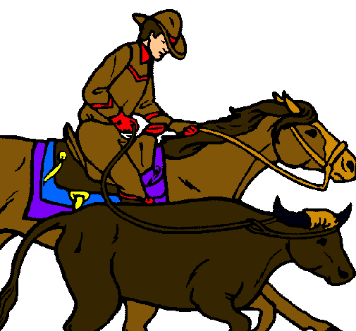 Vaquero y vaca