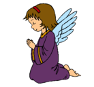 Dibujo Ángel orando pintado por dasduhu