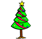 Dibujo Árbol de navidad II pintado por paolapetri
