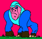 Dibujo Gorila pintado por Meryrous