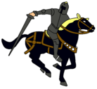 Dibujo Caballero a caballo IV pintado por CaballeroNegro