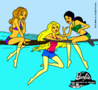 Dibujo Barbie y sus amigas pintado por canecorso5