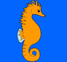Dibujo Caballito de mar pintado por braython
