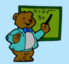 Dibujo Profesor oso pintado por mireials
