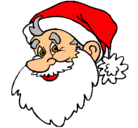Dibujo Cara Papa Noel pintado por Kritoo