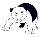 Dibujo Oso panda pintado por jiliana