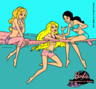 Dibujo Barbie y sus amigas pintado por JAIMEKOOOOOOOOO