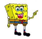 Dibujo Bob Esponja pintado por lily