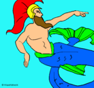 Dibujo Poseidón pintado por klijlikykt