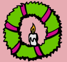 Dibujo Corona de navidad II pintado por jennifer