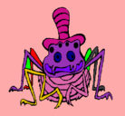 Dibujo Araña con sombrero pintado por DANIELITA
