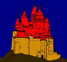 Dibujo Castillo medieval pintado por juapo