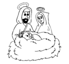 Dibujo Natividad pintado por love 