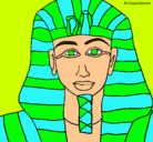 Dibujo Tutankamon pintado por marijj