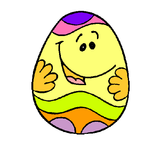 Dibujo de Huevo de pascua feliz pintado por Carita en  el día  11-12-10 a las 07:27:28. Imprime, pinta o colorea tus propios dibujos!