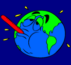 Dibujo Calentamiento global pintado por superruben