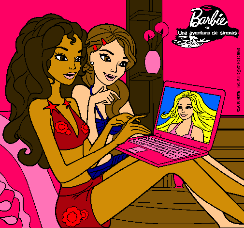 Barbie chateando