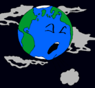 Dibujo Tierra enferma pintado por naldanny