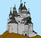 Dibujo Castillo medieval pintado por jdfo
