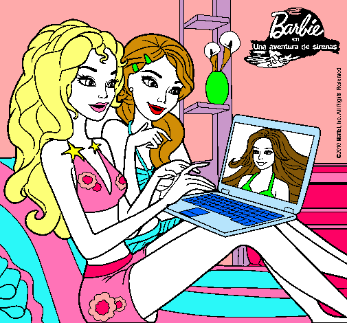 Barbie chateando