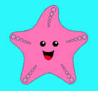 Dibujo Estrella de mar pintado por oiuy