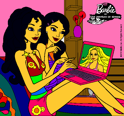 Barbie chateando