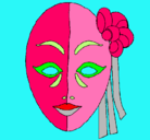 Dibujo Máscara italiana pintado por alexa