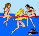 Dibujo Barbie y sus amigas pintado por sofi2011