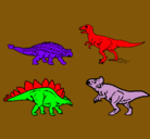 Dibujo Dinosaurios de tierra pintado por axel