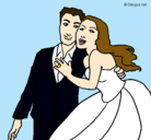 Dibujo Marido y mujer pintado por chiquita