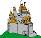 Dibujo Castillo medieval pintado por diego123456789