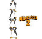 Dibujo Madagascar 2 Pingüinos pintado por marco