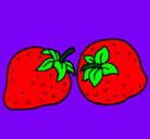 Dibujo fresas pintado por fresas graciosa