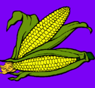 Dibujo Mazorca de maíz pintado por 2002