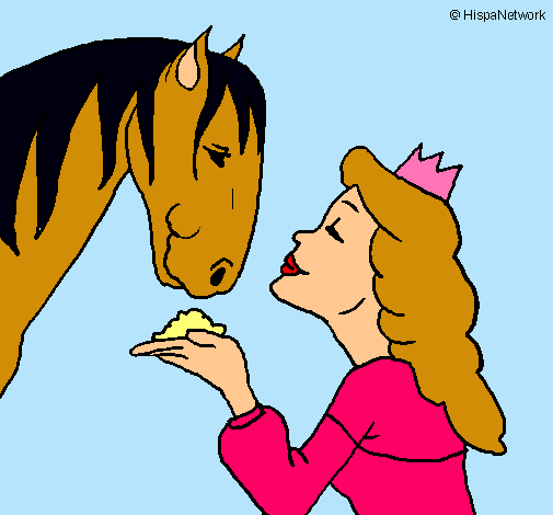 Dibujo Princesa y caballo pintado por Yolotzin_eyes