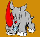 Dibujo Rinoceronte II pintado por axel