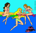 Dibujo Barbie y sus amigas pintado por gurdatw