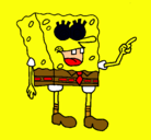 Dibujo Bob Esponja pintado por joaquin