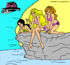 Dibujo Barbie y sus amigas sentadas pintado por ANTULU