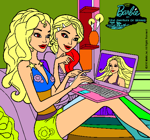 Barbie chateando