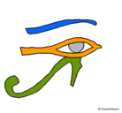 Dibujo Ojo Horus pintado por maggysam