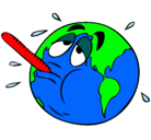 Dibujo Calentamiento global pintado por julius