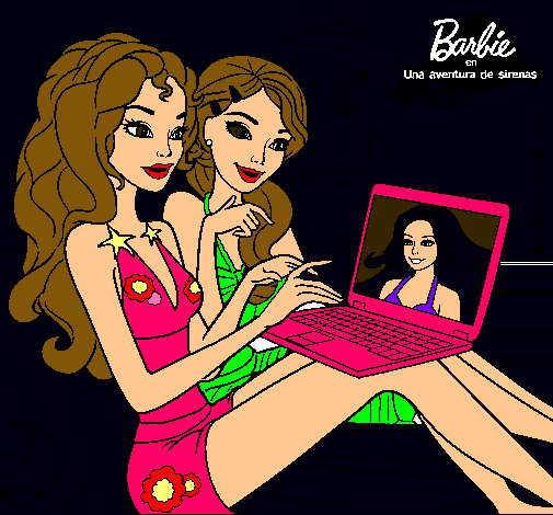 Barbie chateando