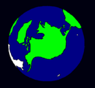 Dibujo Planeta Tierra pintado por fabio