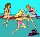 Dibujo Barbie y sus amigas pintado por Florchuagus