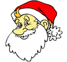 Dibujo Cara Papa Noel pintado por igor