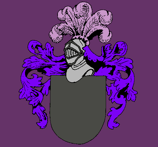 Escudo de armas y casco