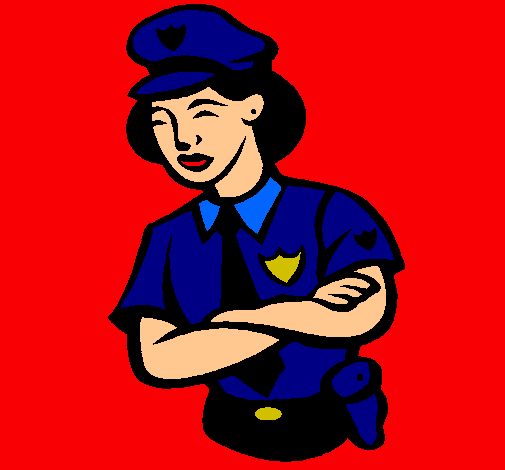 Dibujo Mujer policía pintado por juanca