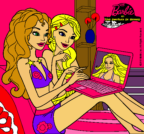 Barbie chateando